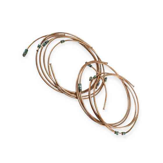 Трубки ГАЗ-53 медные (d-12 8шт к-т)старый образец 1-секц. гтц торм. Мукачево