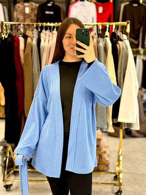 Женский базовый теплый кардиган ангора 