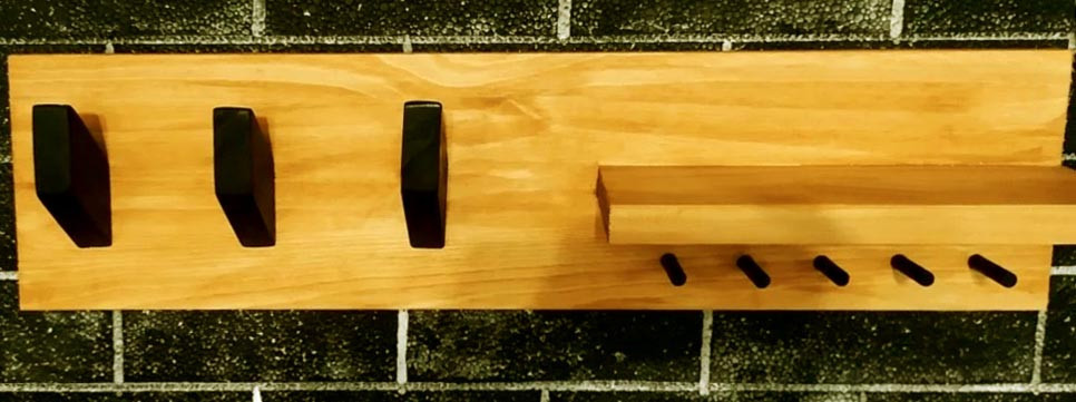 Вішалка для сумок "Тристайна" каррі-венге Миколаїв - фото 1