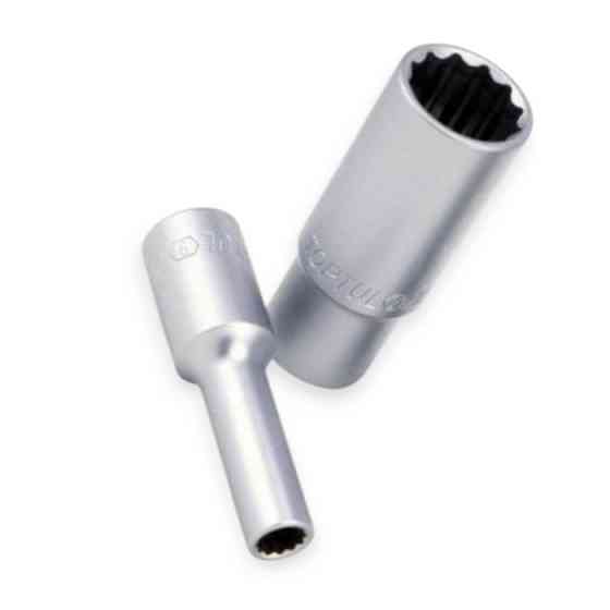 Головка торцевая двенадцатигранная удлиненная 1/2 24мм CrV Мукачево