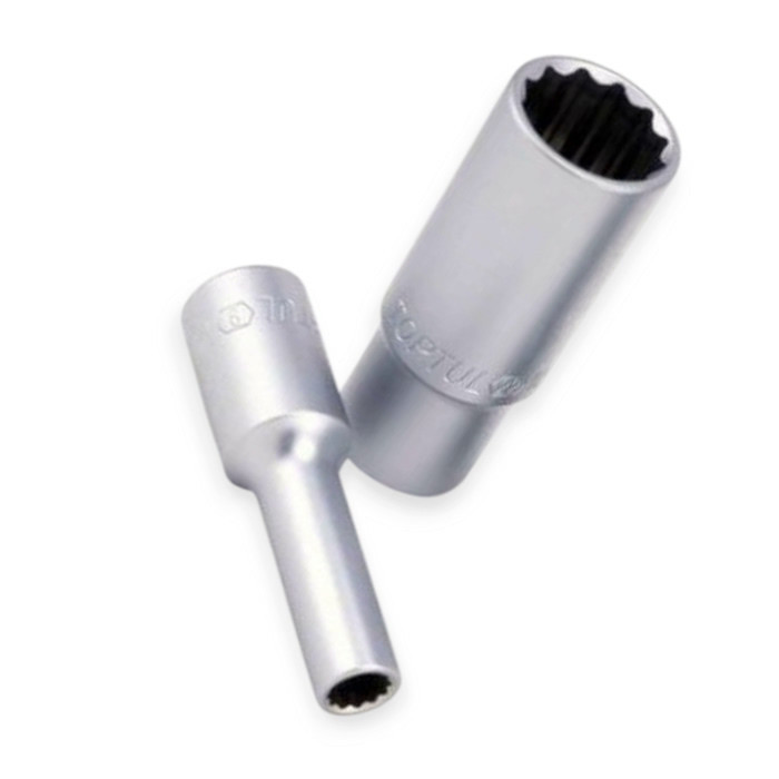 Головка торцевая двенадцатигранная удлиненная 1/2 24мм CrV Мукачево - изображение 1