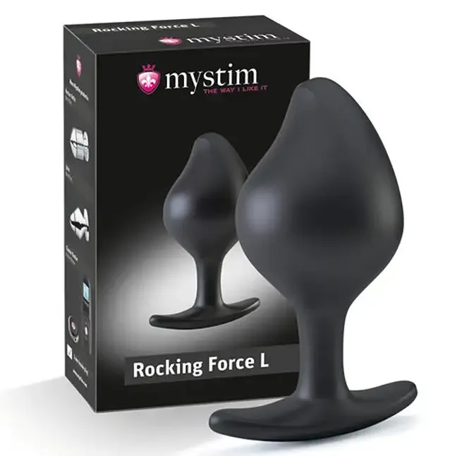 Силіконова анальна пробка Mystim Rocking Force L для електростимулятора, діаметр 4,7 см Львів - фото 5