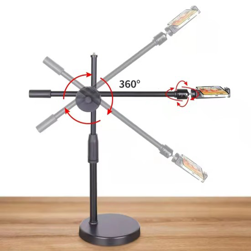Штатив-журавль для телефона с креплением под лампу 35-60 см, HA-19 / Держатель телефона / Стойка для телефона Киев - изображение 2