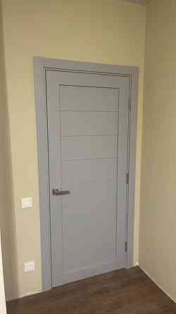 Двері екокошпон, Полотно, серія TETRA, Модель Т-04 (глуха) Колір: Сірий мат. (НОВИНКА) Київ