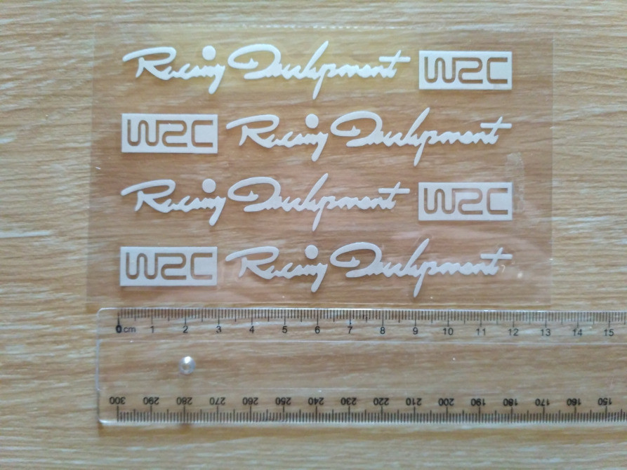 Наклейки на ручки Wrc Білі номер 3, диски, двірні Київ - фото 5