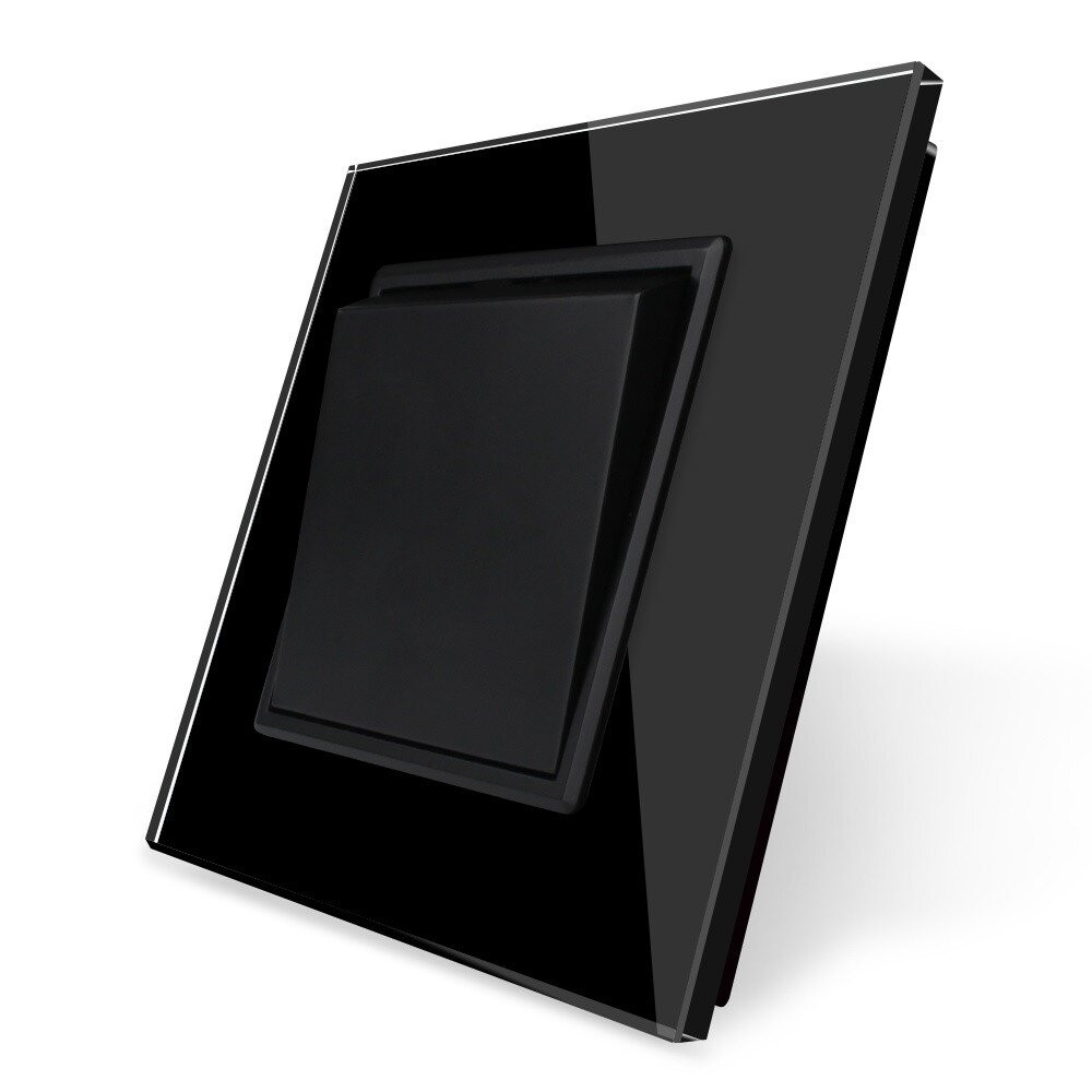 Одноклавішний прохідний вимикач Livolo чорний скло (VL-С7FCMKS-2BP) Коломыя - изображение 9