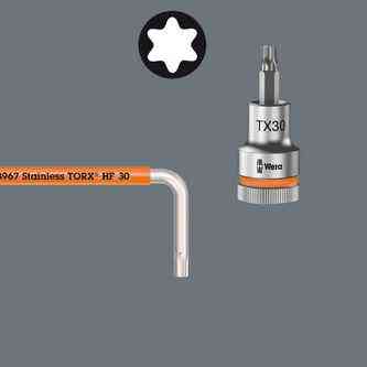 Набор цветных шестигранных ключей нержавейка с наконечником Torx 9 шт Wera 05022689001 Одесса