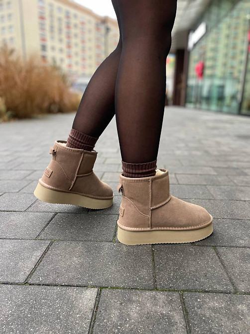 ITTS Угги жіночі ITTS A805-15 капучіно (зима, замша натуральна) (5736) 40 Коломия - фото 9