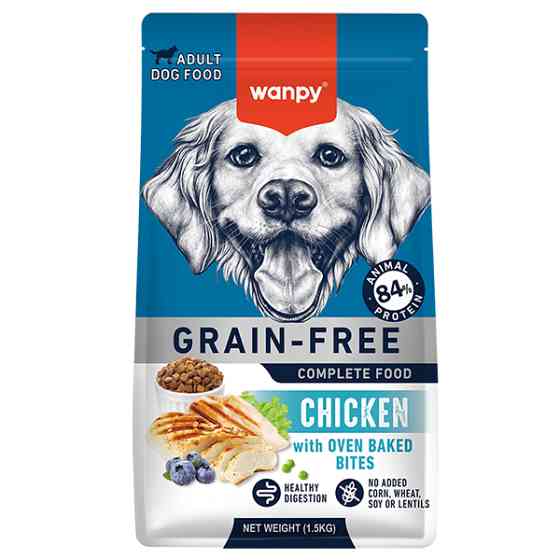 Wanpy Adult Dog Grain Free Chicken ВАНПИ КУРИЦА ДЛЯ СОБАК сухой беззерновой корм Киев