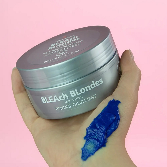 Маска для волосся з синім пігментом Bleach Blondes Ice White Toning Treatment Mask Lee Stafford 200 мл Вінниця - фото 3