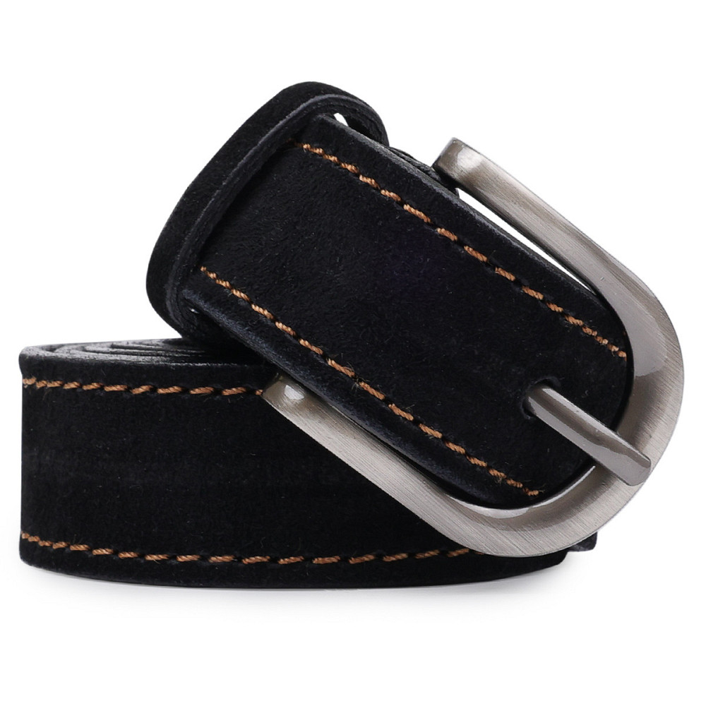 Замшевый женский ремень Vintage 20790 Черный Киев - изображение 7