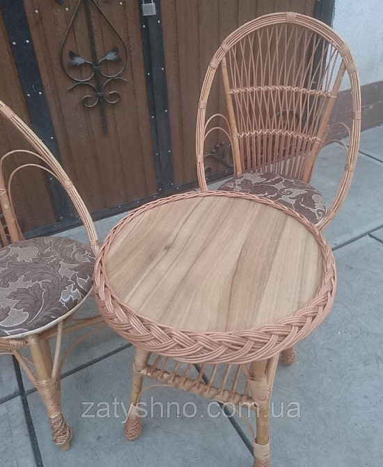 Садові плетені меблі на 2 особи Київ - фото 2