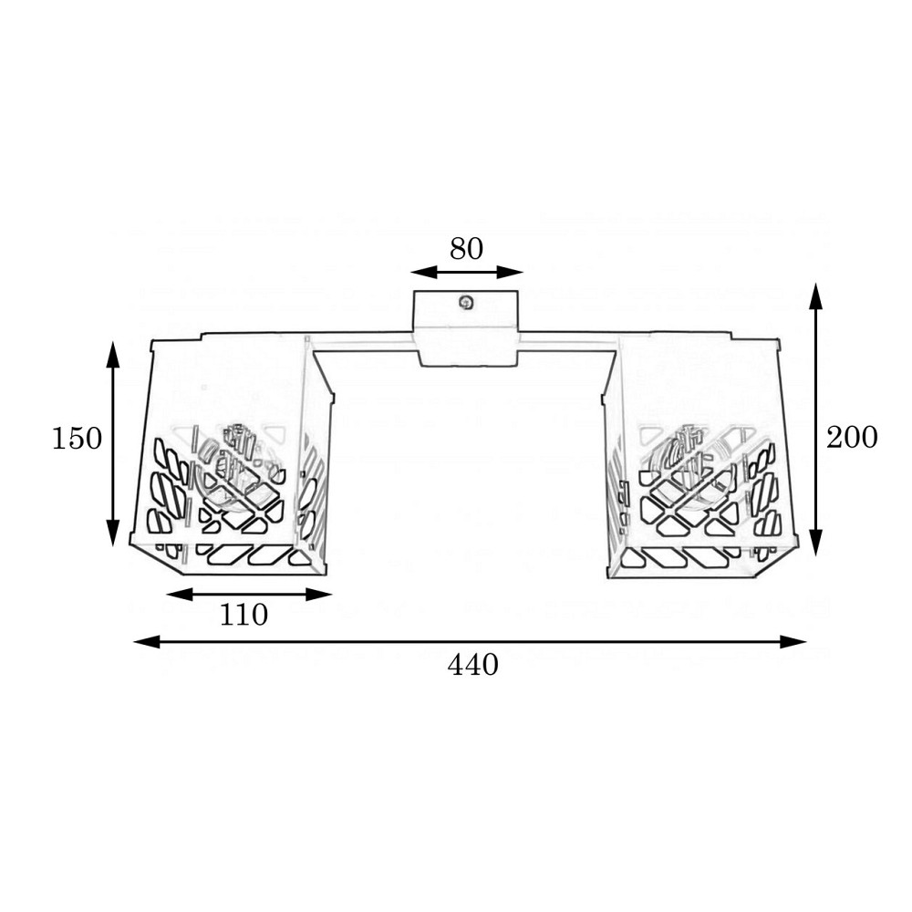 Люстра лофт біла 2 лампи Е27 Urban NL 2410-2 WH Київ - фото 3