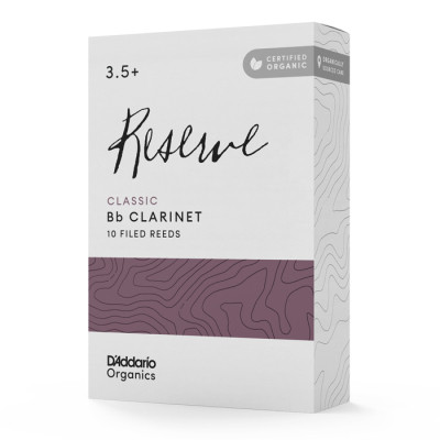 Тростина для кларнета D'Addario Organic Reserve Classic Bb Clarinet #3.5+ - 10 Pack (ODCT10355) Вінниця - фото 1