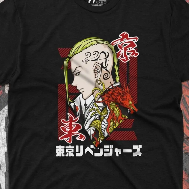 Футболка для подростка мальчика с принтом Токийские Мстители Рюгуджи Кен (Дракен) 3 Размер 160 Anime10612 Днепр - изображение 4