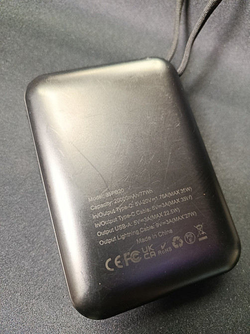 Потужний павербанк 20000mAh з функцією швидкої зарядки 35W 35PB20 (товар вживаний) Луцк - изображение 3