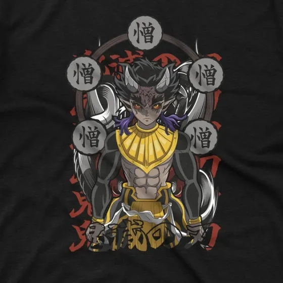 Футболка для підлітка хлопчика з принтом Клинок, рассекающий демонов Хантенгу Розмір 160 Anime10367 Дніпро