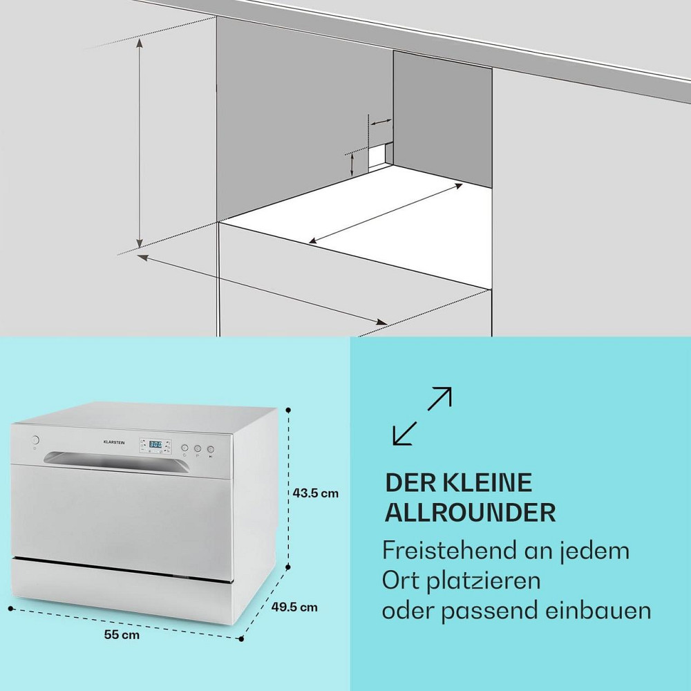 Б/В Посудомоечная машина Klarstein Havasia UV 6 10041823 Германия Днепр - изображение 3