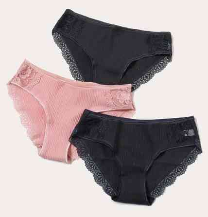 Жіночі трусики набір XXL (50 розмір) - 3шт. 95% cotton, 5% elastan Київ