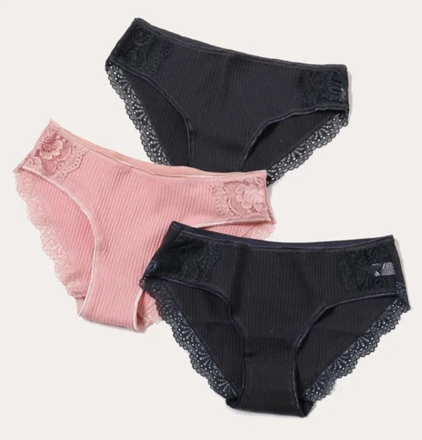 Жіночі трусики набір XXL (50 розмір) - 3шт. 95% cotton, 5% elastan Київ - фото 1