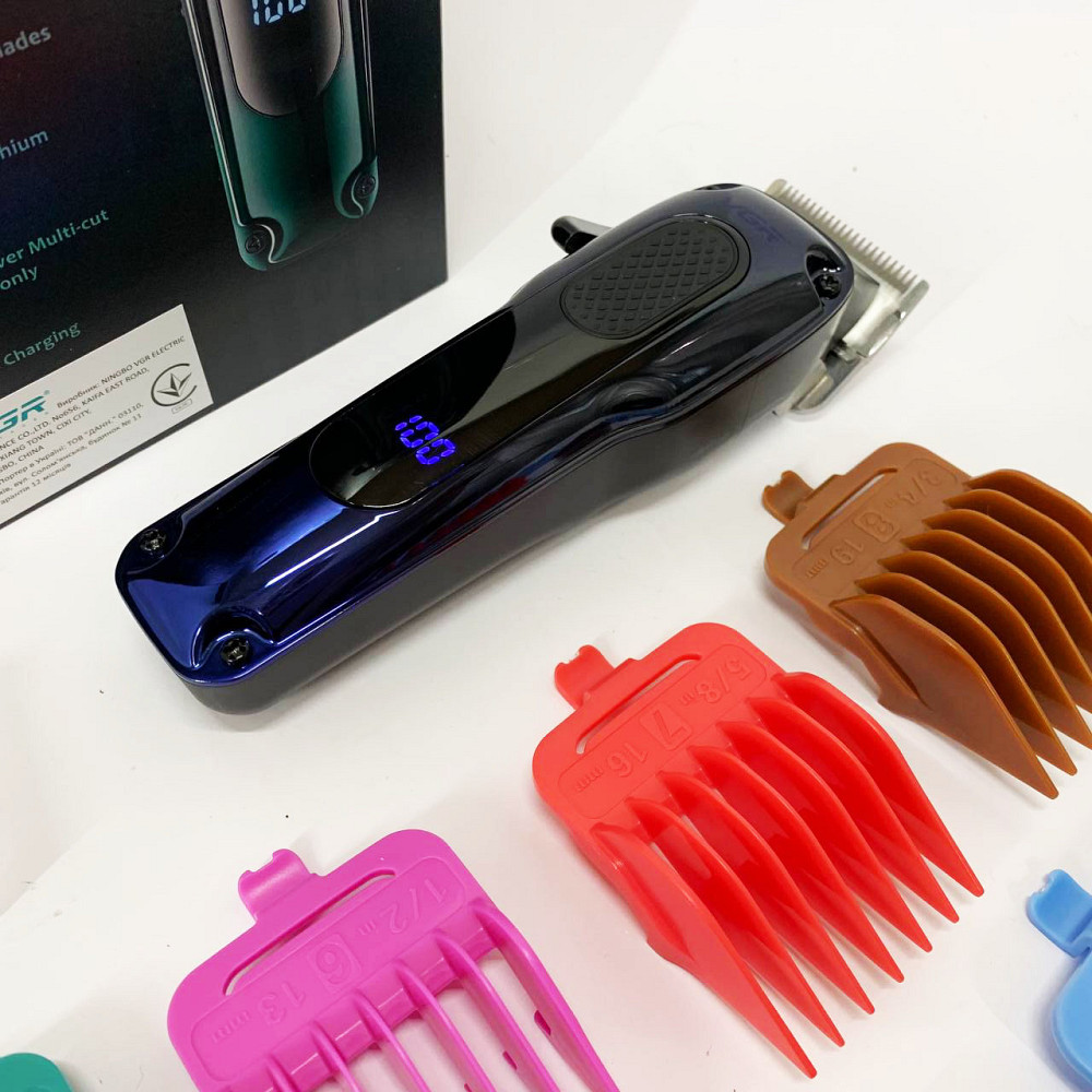 Машинка для стрижки волосся з різними насадками VGR V-013, Тример для стрижки акумуляторний професійний NA-88 Івано-Франківськ - фото 8