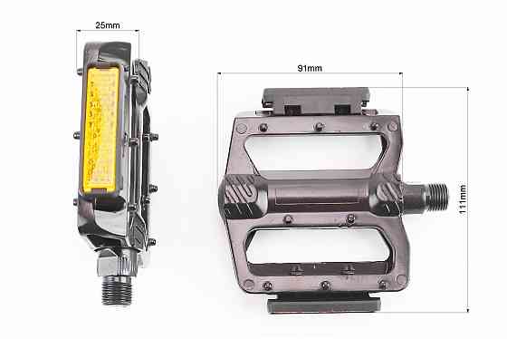 Педалі MTB широкі 9/16" (97x95x24mm) алюмінієві, чорні NWL-468 Київ