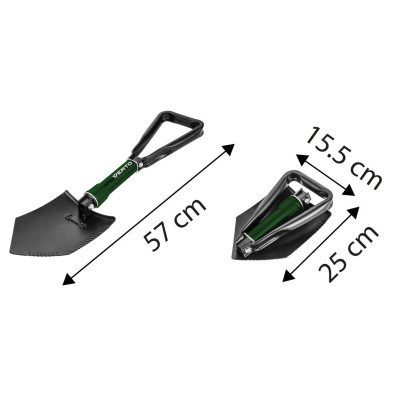 Лопата Verto складана, 58см, 0.96кг (15G075) Вінниця - фото 9