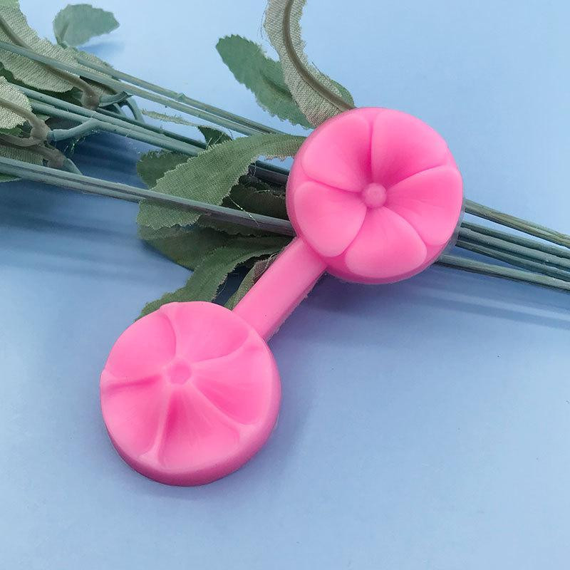 Молд для фоамірану Квітка 80 на 30 мм рожевий Київ - фото 7