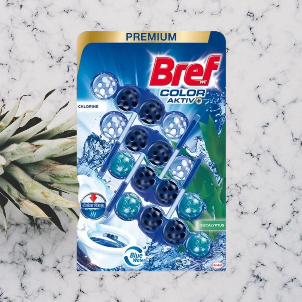 Твердий туалетний блок Bref Кольорова вода Квіткова свіжість 3х50 г Виноградів - фото 2