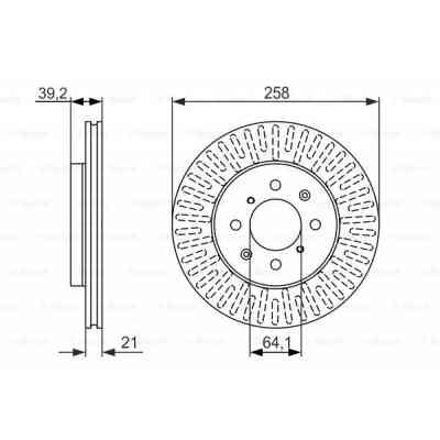 Тормозной диск Bosch 0 986 479 594 Винница