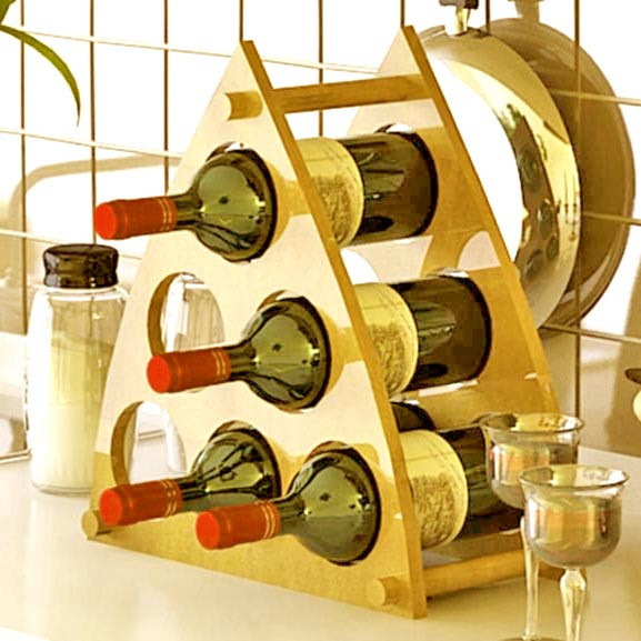 Настольная винная полка 