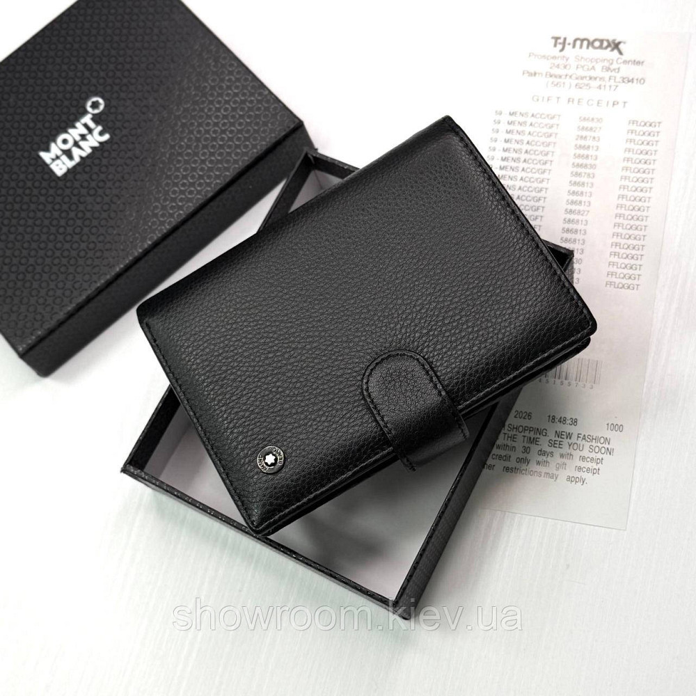 Мужской кошелек на кнопке MB (6602) Киев - изображение 2