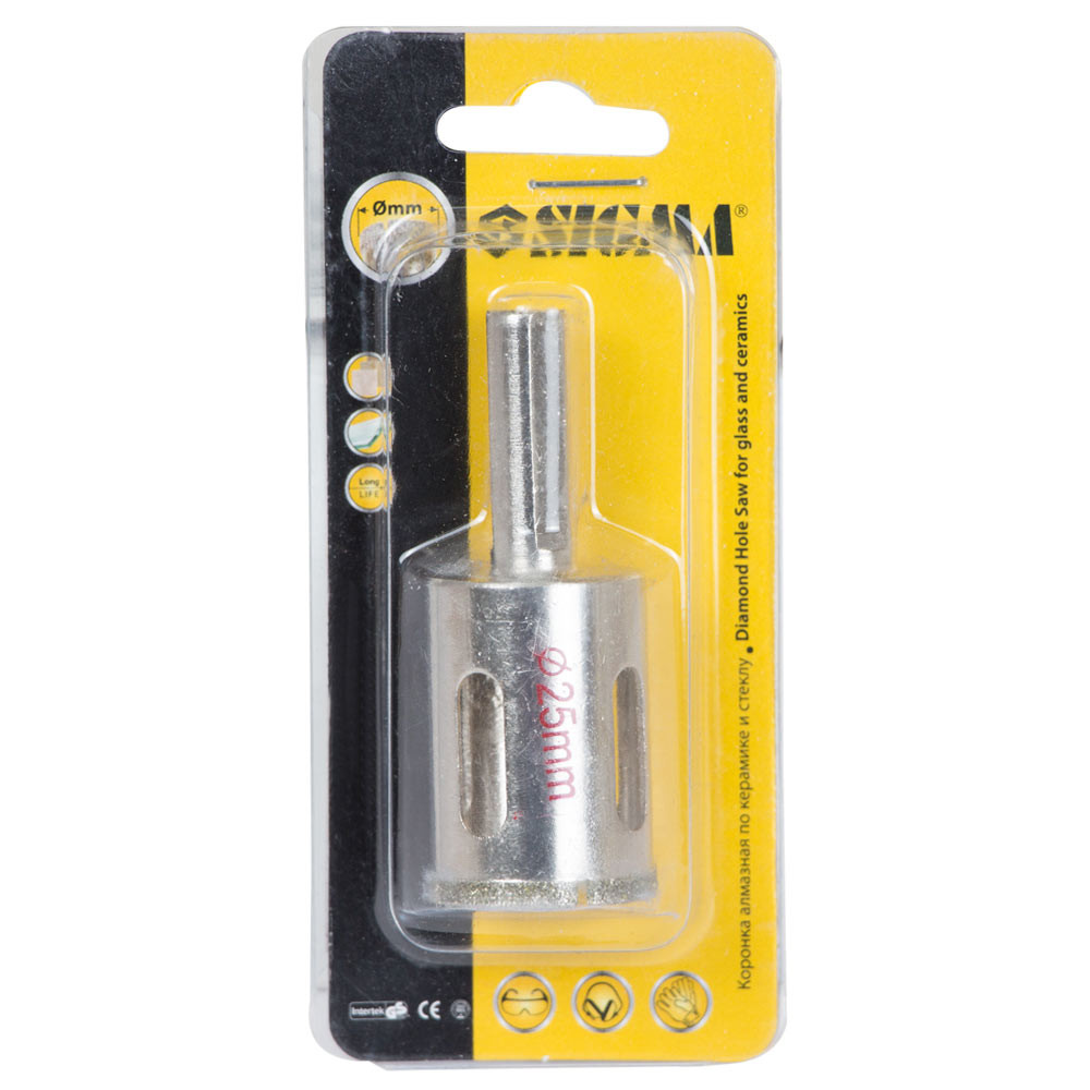 Sigma Коронка алмазная по керамике и стеклу Ø25мм SIGMA (1541251) Киев - изображение 2