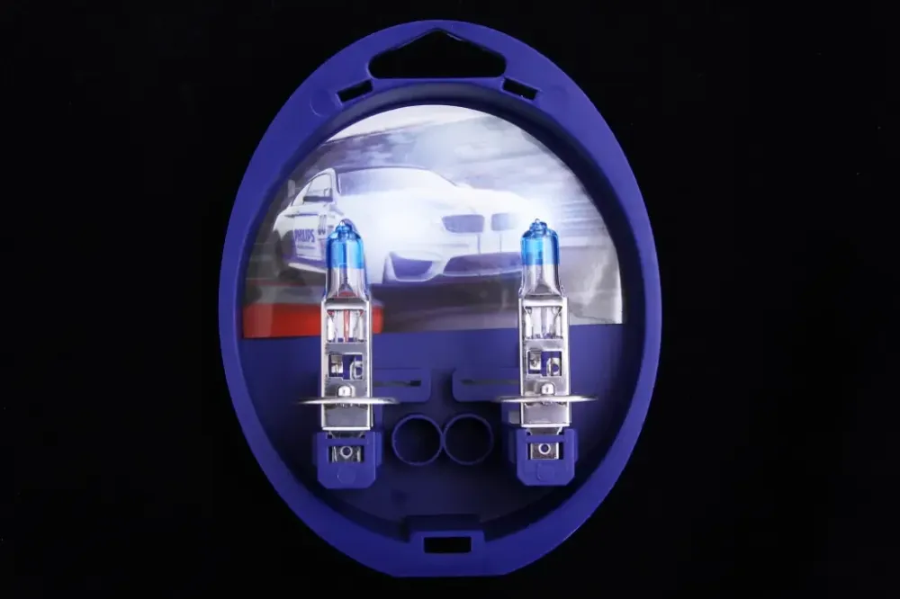 Лампа галогована 12В H1 hilips 55 +150% Racing Vision (2 шт). Вінниця - фото 1