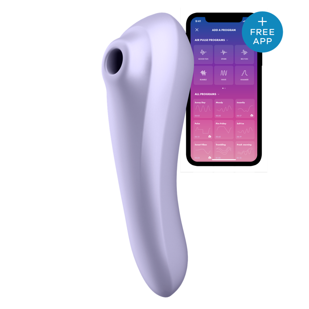 Двойной смарт вибратор с вакуумной стимуляцией Satisfyer Dual Pleasure сиреневый Sex Aura Киев - изображение 1