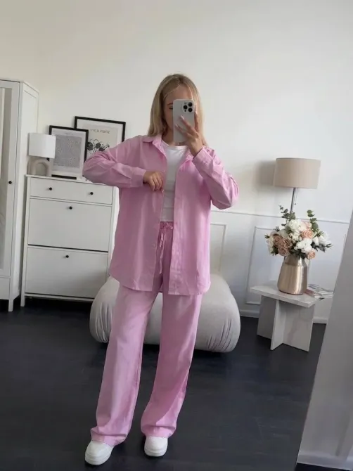 Стильный женский костюм изо льна - удобный комплект на теплое время года. Одесса - изображение 1