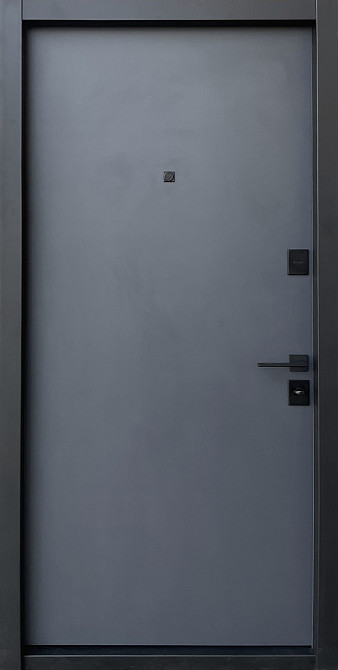Вхідні металеві двері Страж Delica AL MONO 850х2040 мм антрацит Ліві Київ - фото 2