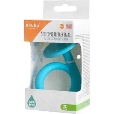 Прорізувач Akuku силіконовий Равлик, синій (A0114) Вінниця