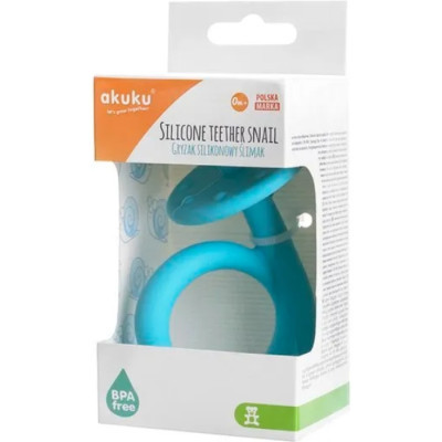 Прорізувач Akuku силіконовий Равлик, синій (A0114) Вінниця - фото 2
