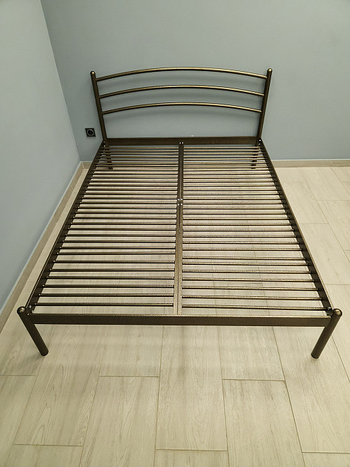 Двуспальная металлическая кровать Маранта от ТМ Теnero 160х200, Щит ДВП, 2 ящика Харьков - изображение 8