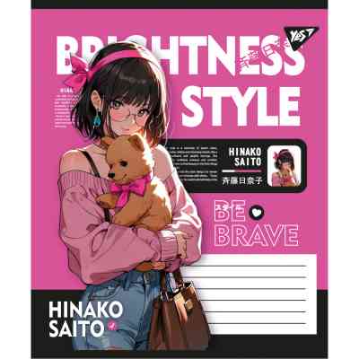 Зошит Yes Brightness style А5 24 аркушів лінія (767758) Вінниця