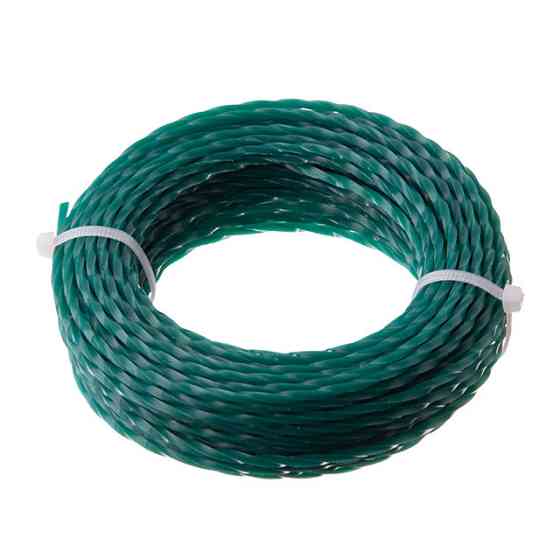 Лiска для тримера "квадрат" кручена, 2.4 мм x 15 м INTERTOOL DT-2323 Київ