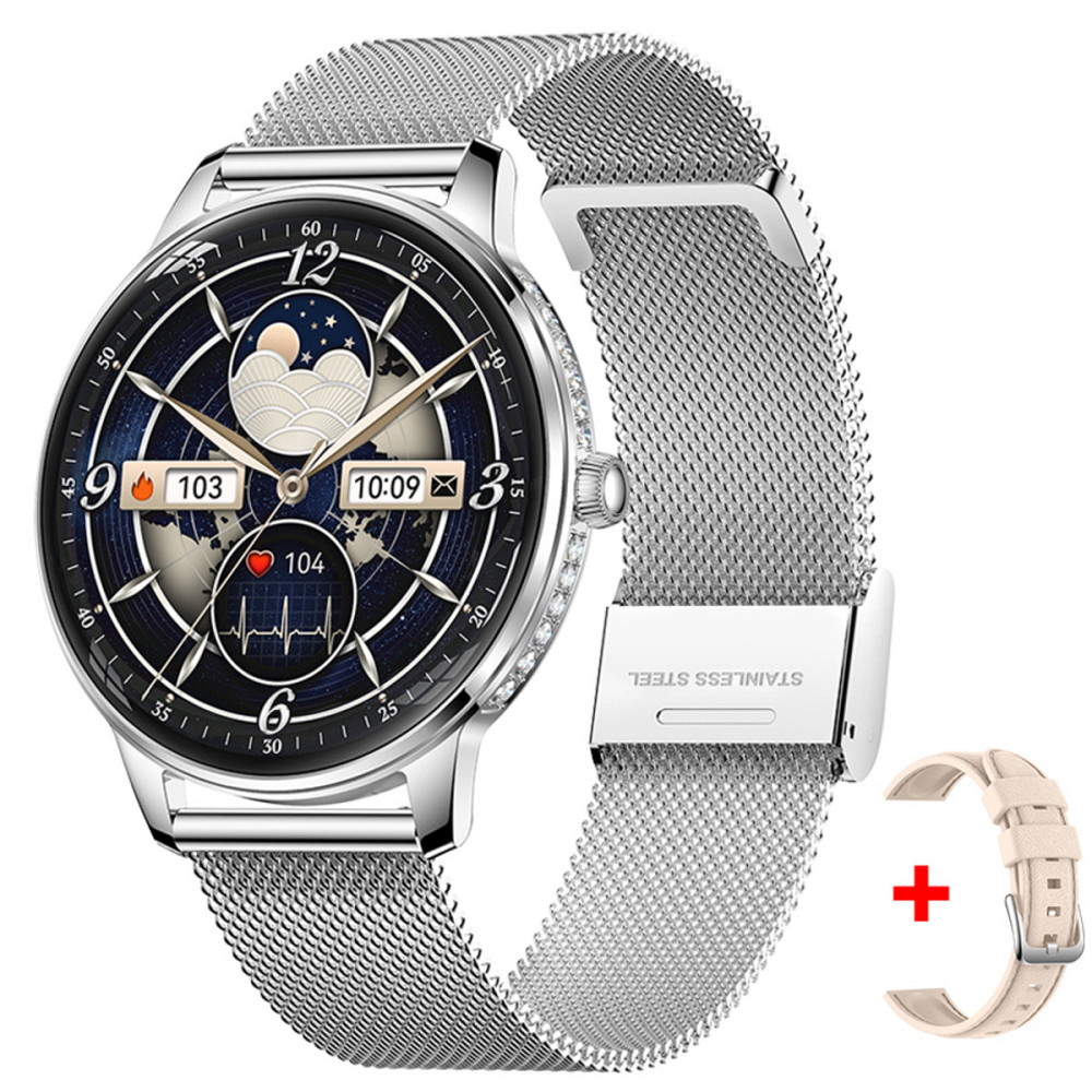 Смарт годинник, розумний годинник Smart Brilliant Slim Silver, 2 ремінці ( 19072 ) Харків - фото 1