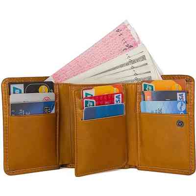 Гаманець Vintage Шкіряний Рудий (14597) Вінниця