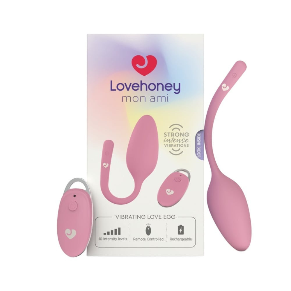 Виброяйцо с пультом дистанционного управления Lovehoney Mon Ami, розовое Sex Aura Киев - изображение 3
