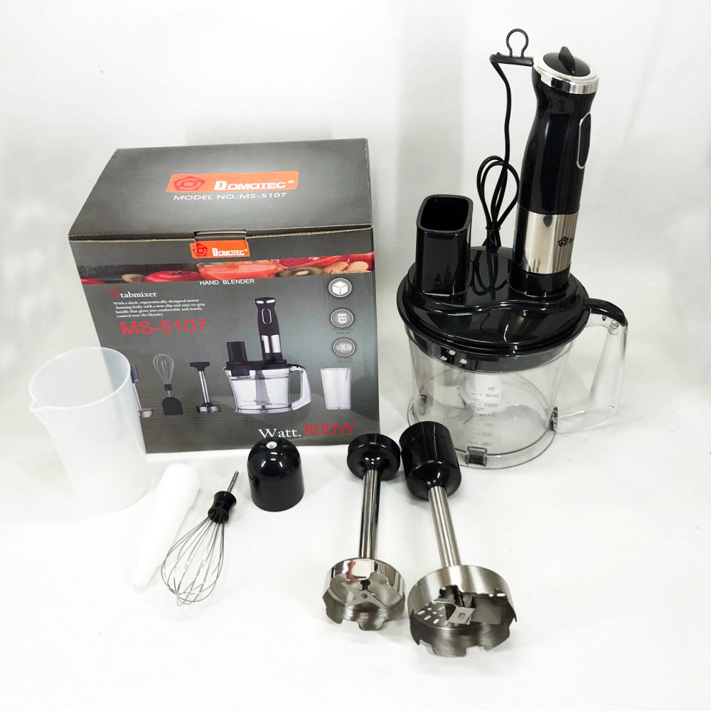 Блендер з подрібнювачем зручний для кухні Domotec, Кухонний електричний подрібнювач-блендер SX-54 Львів - фото 5