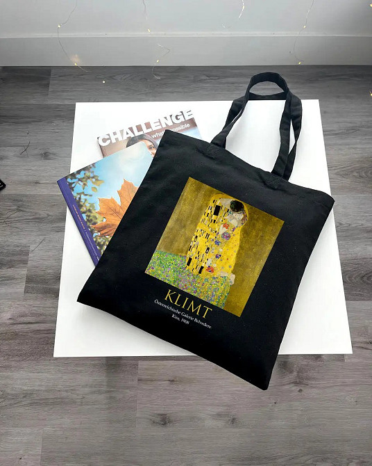 Екошопер BookOpt ВК4064 KLIMT «Поцілунок» Чорний Луцк - изображение 2