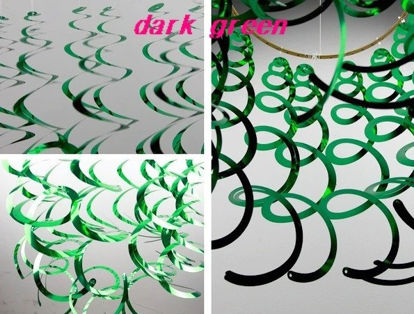 Дощик гірлянда 6 стрічок 70 см зелений Київ - фото 3