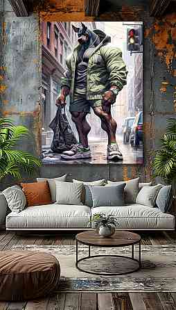 Картина Холсті в спортзал  Собака  KLM_10 100х150 см Киев