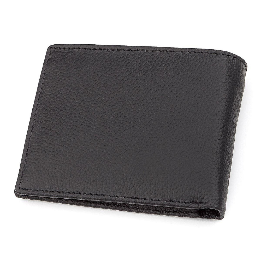 Чоловічий гаманець ST Leather 18352 (ST-1) натуральна шкіра Чорний Київ - фото 2
